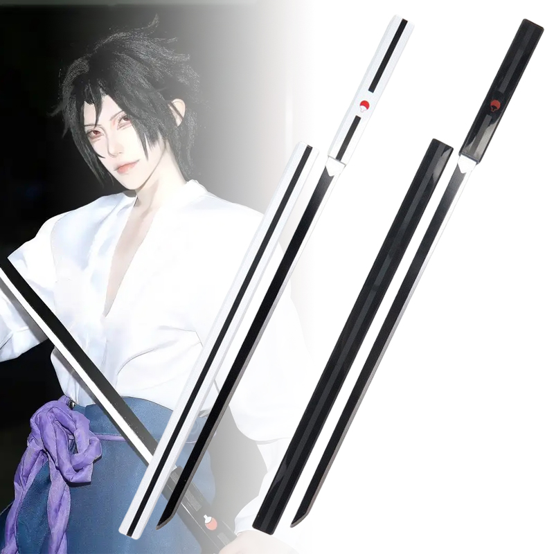 Cosplay Prop Dagger - 40インチ うちはサスケ 刀 木製 草薙刀 アニメ