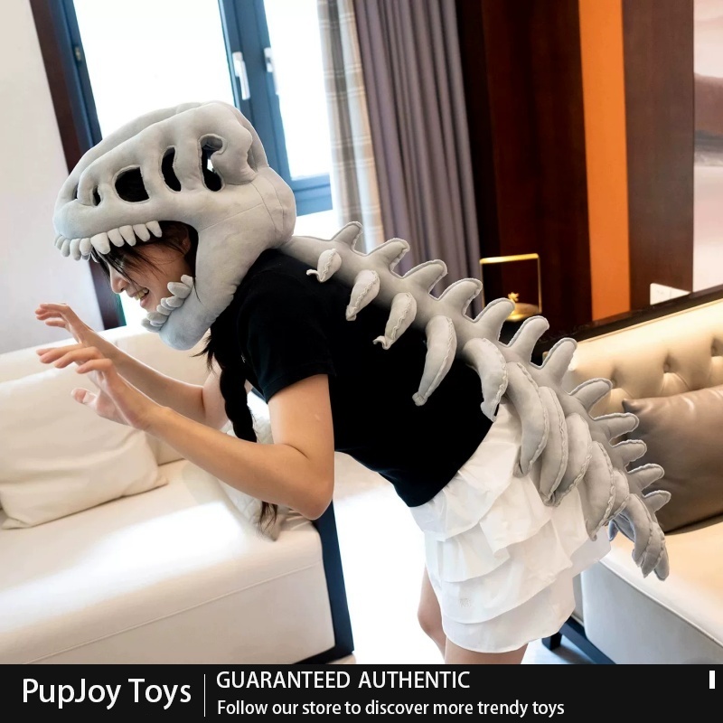 汎用恐竜の骨格を模したぬいぐるみ帽子、フルセット。面白いコス - Cosplay Fire Prop のレビューと価格