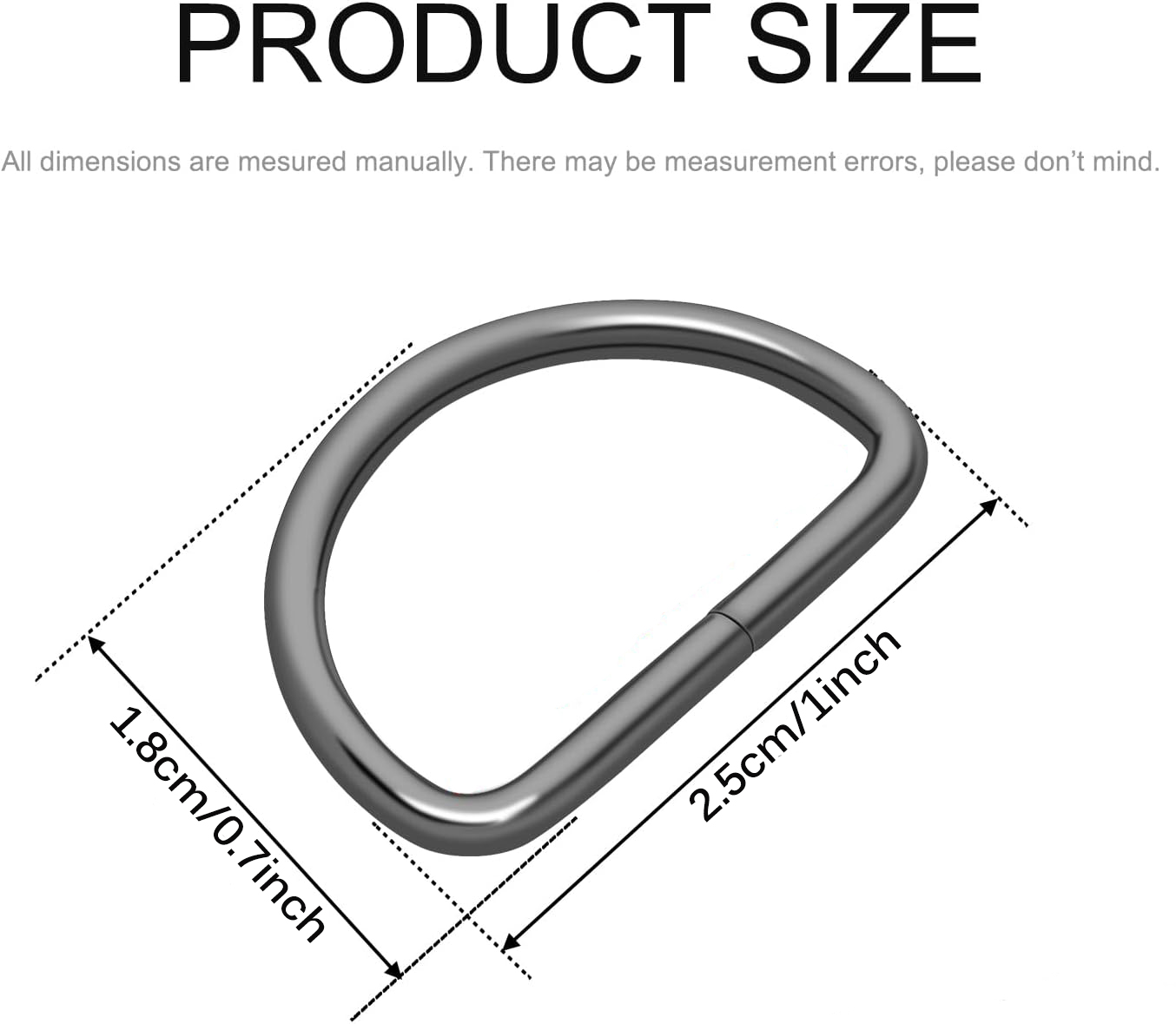 30/60/100個のD型リングメタルバックル、縫製アクセサ - D Ring Strap のレビューと価格